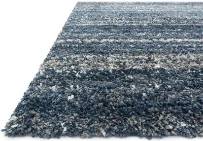 Quincy QC05 Navy/Pewter 5'3" x 7'6" Rug