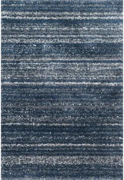 Quincy QC05 Navy/Pewter 5'3" x 7'6" Rug