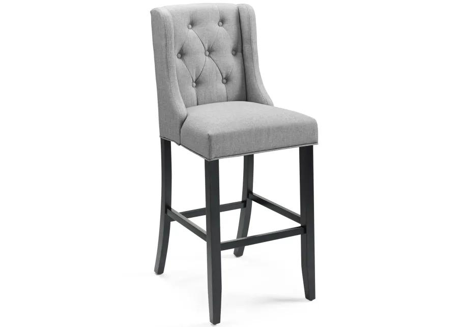 Baronet Bar Stool Upholstered Fabric Set of 2