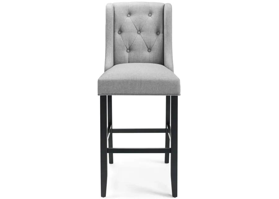 Baronet Bar Stool Upholstered Fabric Set of 2