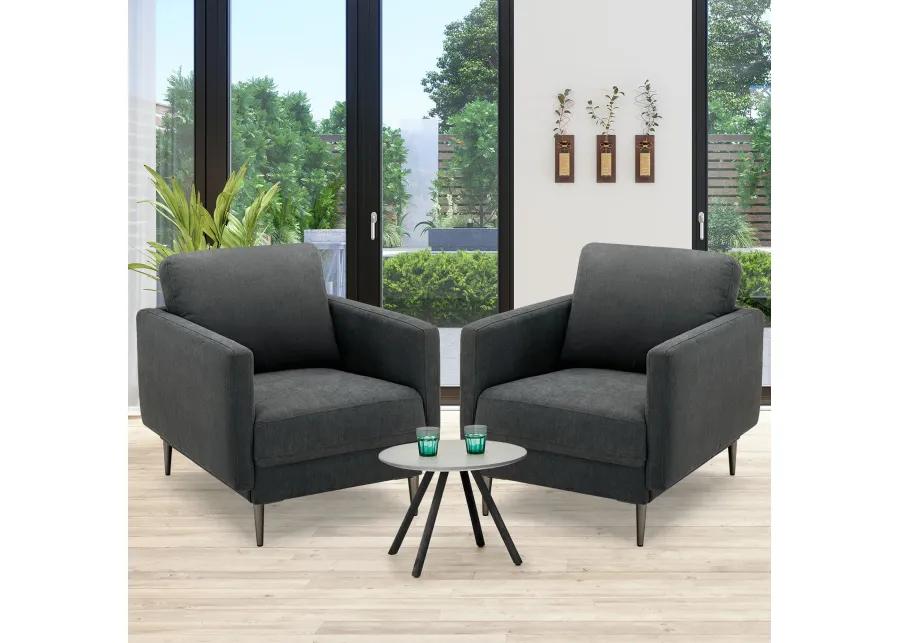 Costway Modern Upholstered Accent Chair Single Sofa Armchair Living Room Funiture