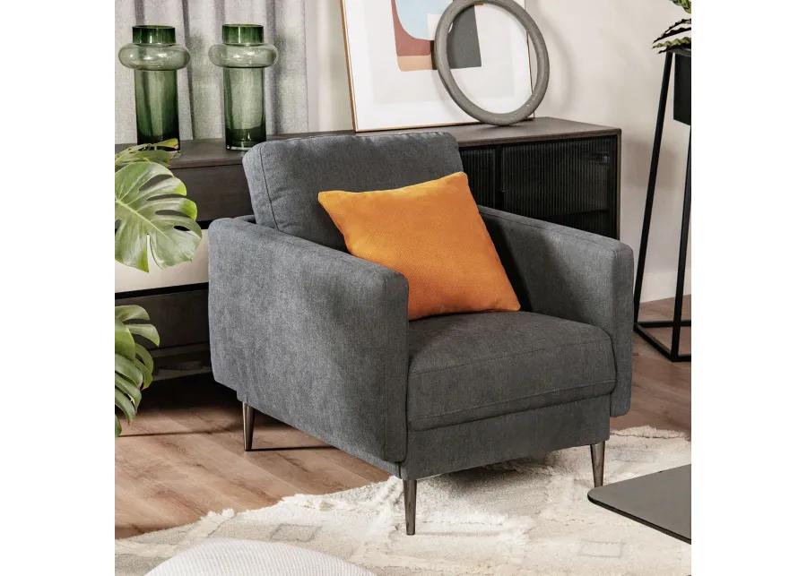 Costway Modern Upholstered Accent Chair Single Sofa Armchair Living Room Funiture