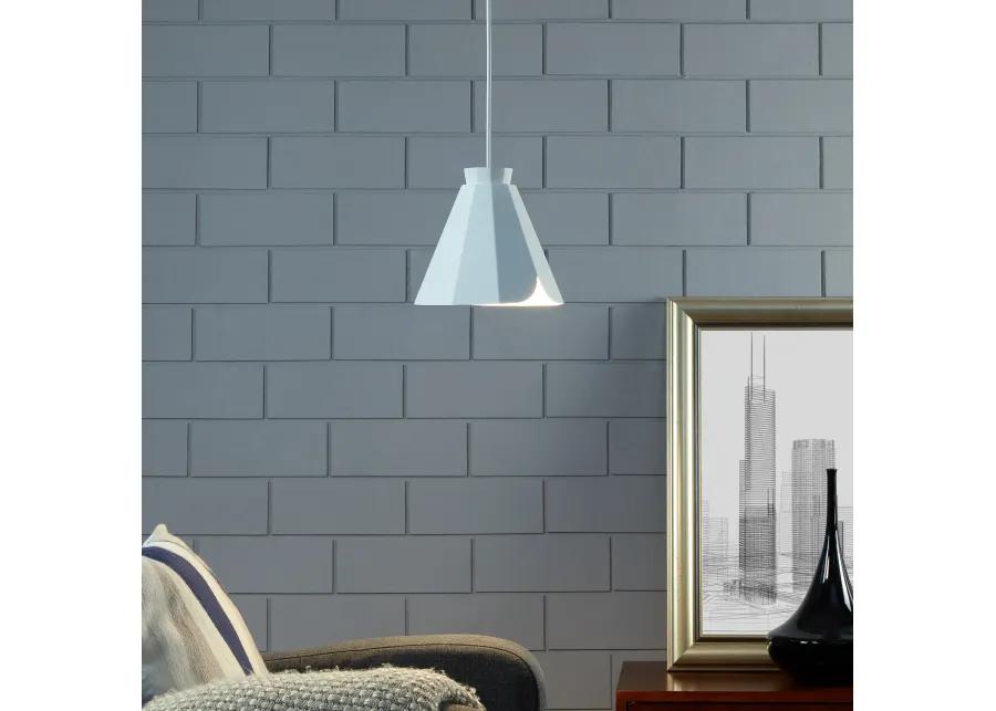 Millie White Midcentury Modern Pendant Lamp