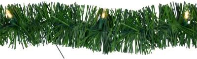 18' x 3" Pre-Lit Pine Artificial Christmas Garland  Warm White LED Lights