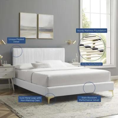 Modway - Peyton Performance Velvet Full Platform Bed