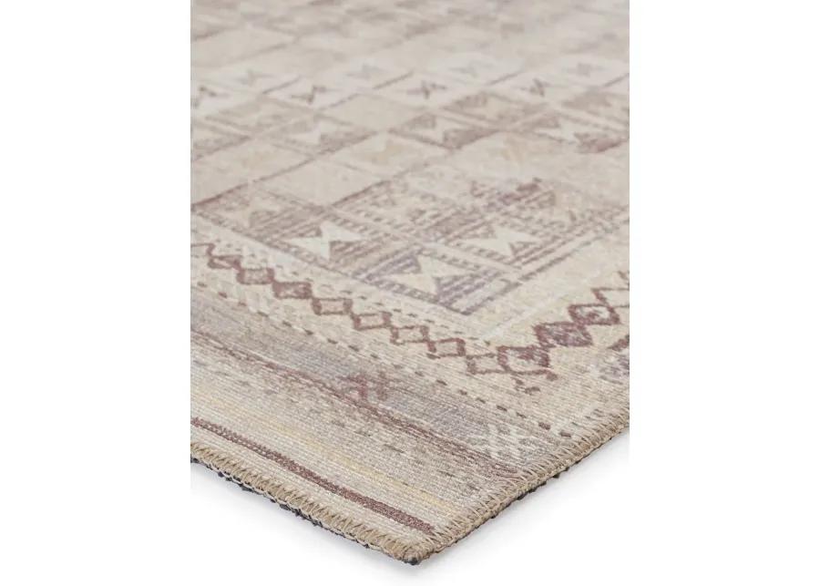 Harman By Katelester Davina Tan/Taupe 2'6" x 10' Runner Rug