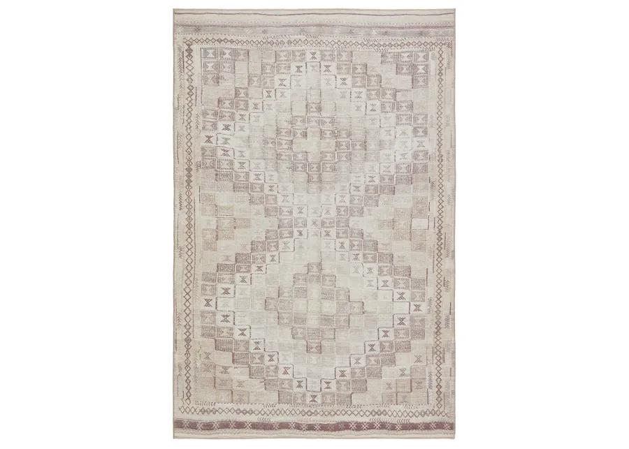 Harman By Katelester Davina Tan/Taupe 2'6" x 10' Runner Rug