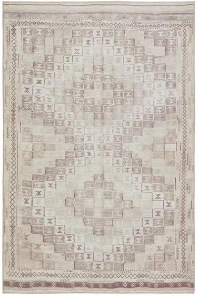 Harman By Katelester Davina Tan/Taupe 2'6" x 10' Runner Rug