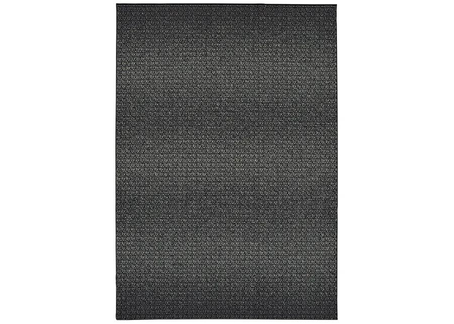 Luna 5'3" x 7'6" Black Rug