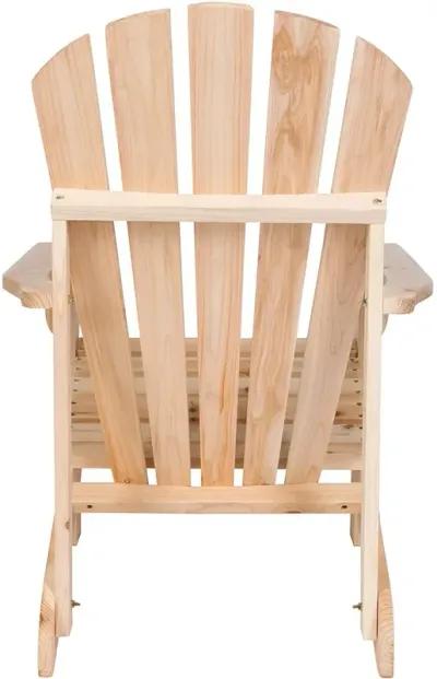 Hivvago Ergonomic Natural Cedar Wood Adirondack Chair