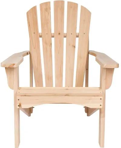 Hivvago Ergonomic Natural Cedar Wood Adirondack Chair