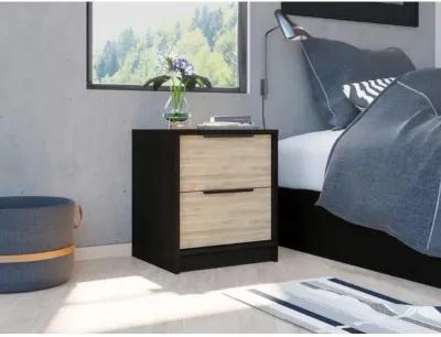 Egeo Night Stand Black Wengue