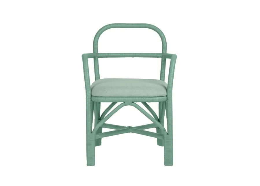 Ginny Green Rattan Dining Chair