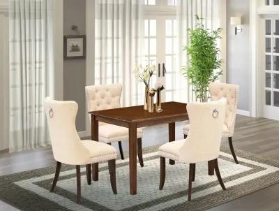 5 Piece Dining Table Set Consists of a Rectangle Kitchen Table