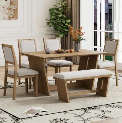 Merax 6-Piece Retro Dining Set