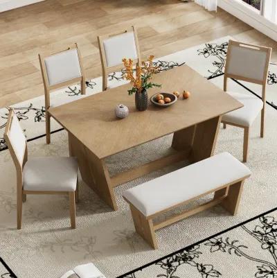 Merax 6-Piece Retro Dining Set