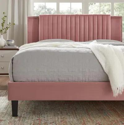 Modway - Zahra Channel Tufted Performance Velvet Twin Platform Bed