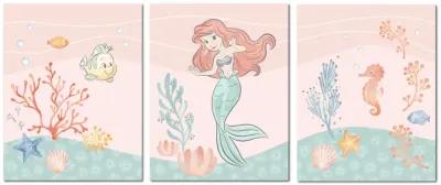 Bedtime Originals Disney Baby The Little Mermaid 3-Piece Unframed Wall Art