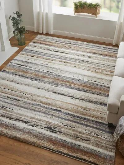 Gilmore 39MQF 10' x 14' Ivory/Orange/Gray Rug