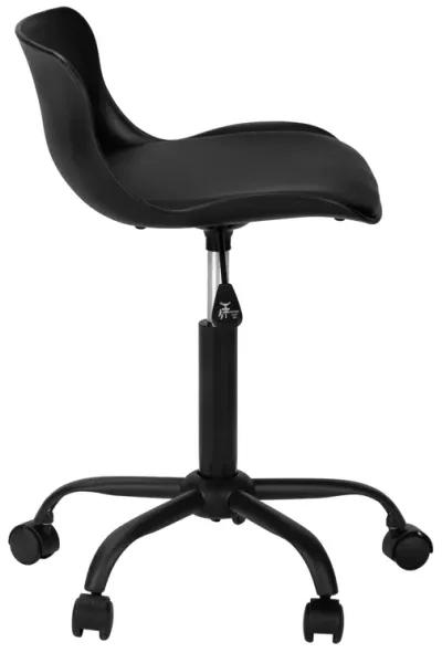 Monarch Specialties I 7464 Office Chair, Adjustable Height, Swivel, Ergonomic, Computer Desk, Work, Juvenile, Metal, Pu Leather Look, Black, Contemporary, Modern