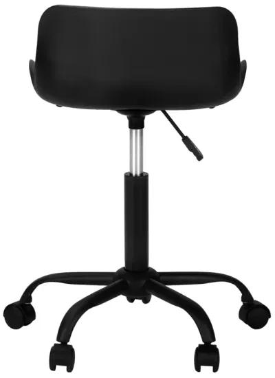 Monarch Specialties I 7464 Office Chair, Adjustable Height, Swivel, Ergonomic, Computer Desk, Work, Juvenile, Metal, Pu Leather Look, Black, Contemporary, Modern