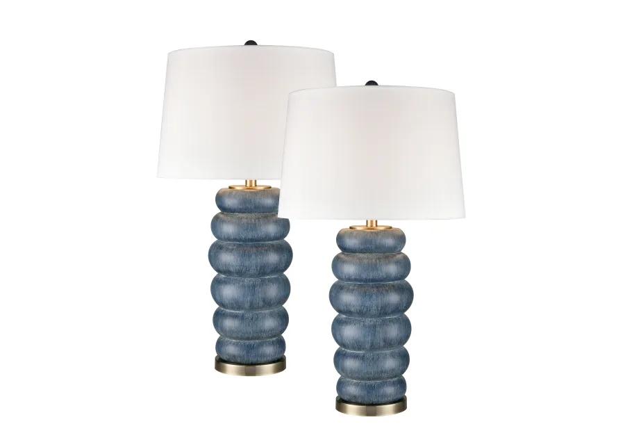 Barden Blue Table Lamp Set