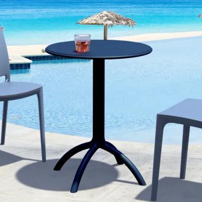 29" Silver Durable Round Outdoor Patio Dining Table