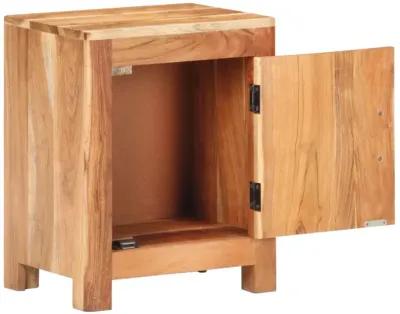 vidaXL Bedside Cabinet 15.7"x11.8"x19.7" Solid Acacia Wood