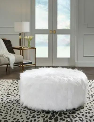 Galice Accent Ottoman, White