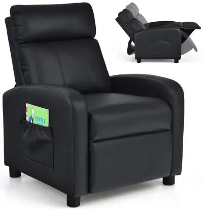 Ergonomic PU Leather Kids Recliner Chair for Comfortable Lounge and Relaxation