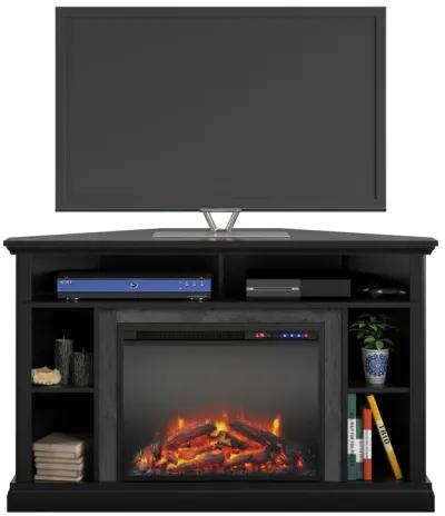 Ameriwood Home Overland Electric Corner Fireplace Space Heater for TVs up to 50"