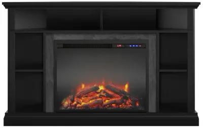 Ameriwood Home Overland Electric Corner Fireplace Space Heater for TVs up to 50"