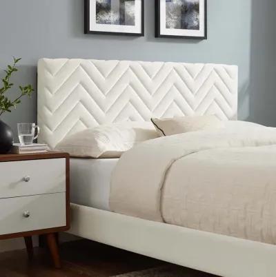 Modway - Leah Chevron Tufted Performance Velvet Full Platform Bed