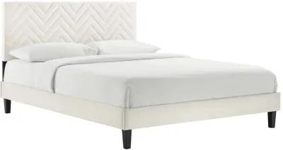 Modway - Leah Chevron Tufted Performance Velvet Full Platform Bed