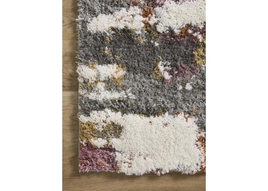 Levitt LEV04 Grey/Multi 4' x 6' Rug