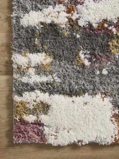 Levitt LEV04 Grey/Multi 4' x 6' Rug