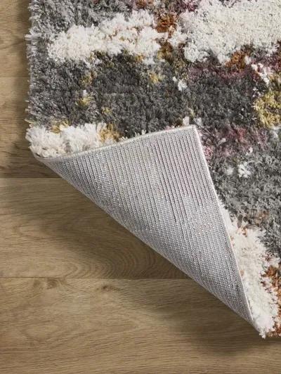 Levitt LEV04 Grey/Multi 4' x 6' Rug