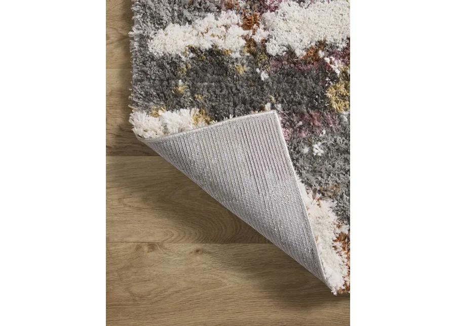 Levitt LEV04 Grey/Multi 4' x 6' Rug