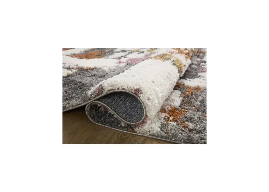 Levitt LEV04 Grey/Multi 4' x 6' Rug