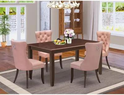 5 Piece Kitchen Table Set Contains a Rectangle Dining Table