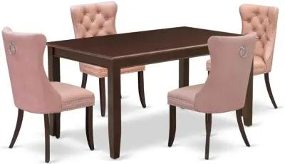 5 Piece Kitchen Table Set Contains a Rectangle Dining Table