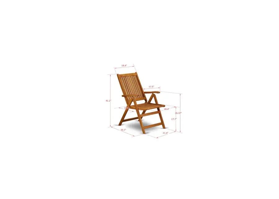 Wooden Patio Set Natural Oil