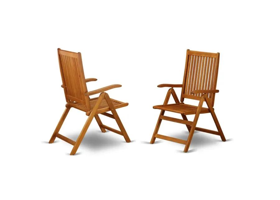 Wooden Patio Set Natural Oil