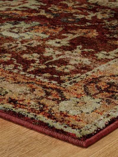 Andorra 7'10" x 10'10" Red Rug