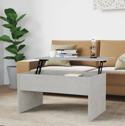 vidaXL Coffee Table Concrete Gray 31.5"x19.9"x16.3" Engineered Wood