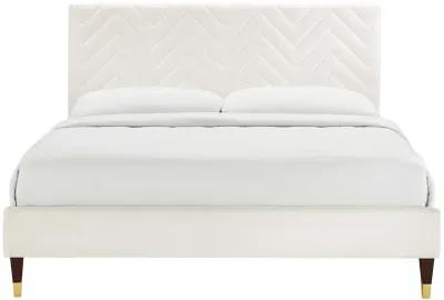 Modway - Leah Chevron Tufted Performance Velvet Full Platform Bed