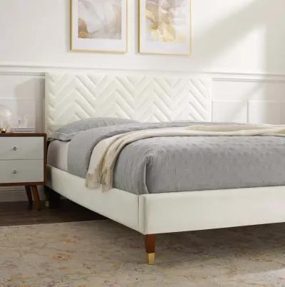 Modway - Leah Chevron Tufted Performance Velvet Full Platform Bed