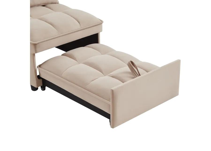 Merax Single Sofa Bed Futon with Storage Pockets