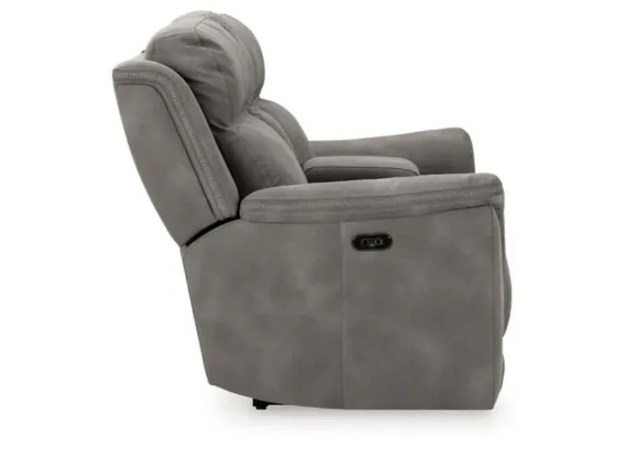 DuraPella Power Reclining Loveseat with Console