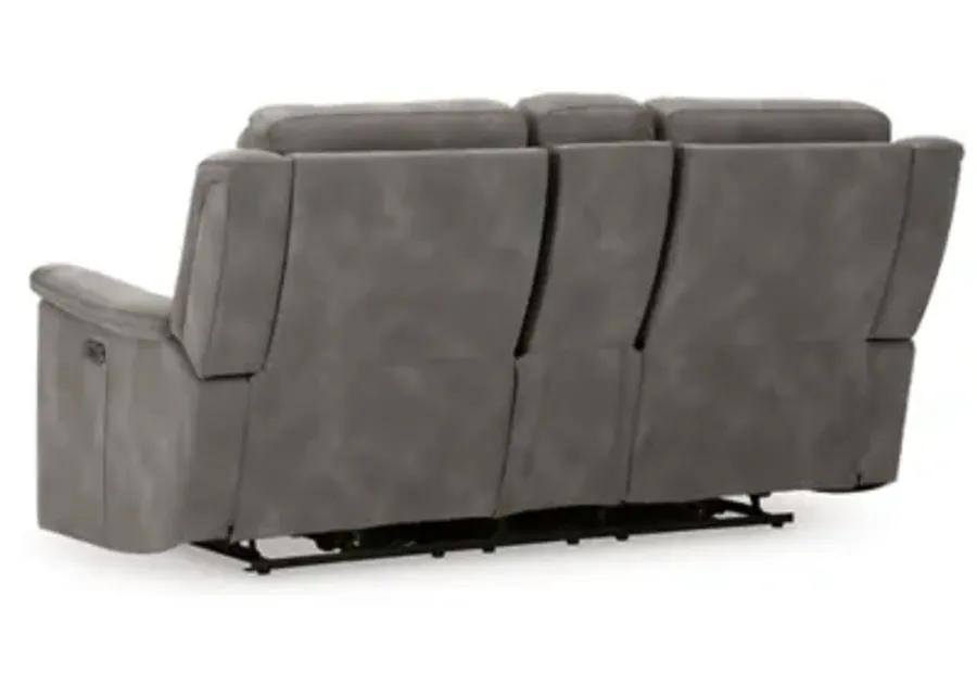 DuraPella Power Reclining Loveseat with Console